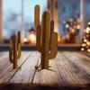 1 Pack 2pcs Home Decoration Cactus Shape Desktop Decoration Ornaments