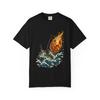 Trawler Caught Comet Graphic T-Shirt Black Front Print Comfort Colors 1717