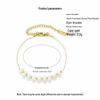 Colorfast Fashion Bracelet: Freshwater Pearl & Gold-Plated Titanium Steel, Light Luxury Design