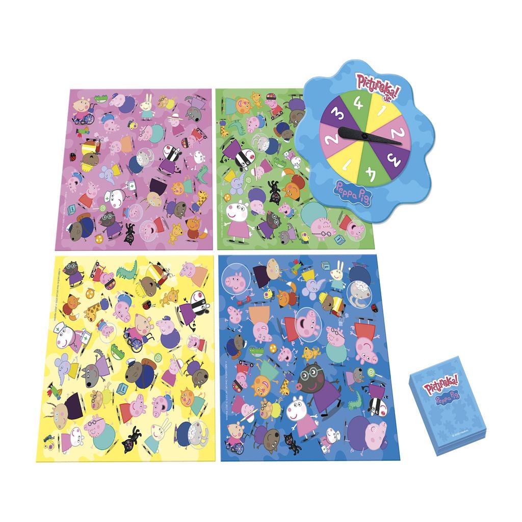 Hasbro Gaming Pictureka! Junior Peppa Pig Picture Game, a fun board game for preschoolers ages 4 and up, no reading required