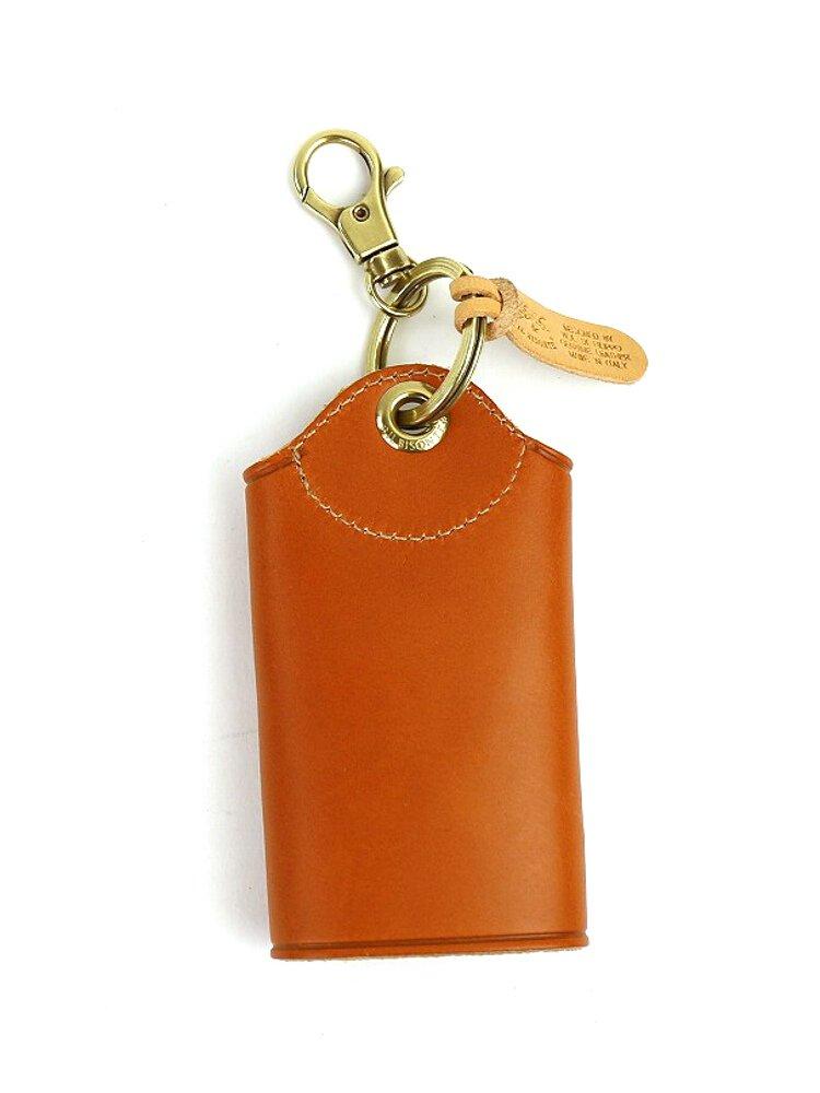 IL BISONTE Leather Key Case with Key Size F 93 Ring, 5432404150-006, (Free Size), (Viridian Green)