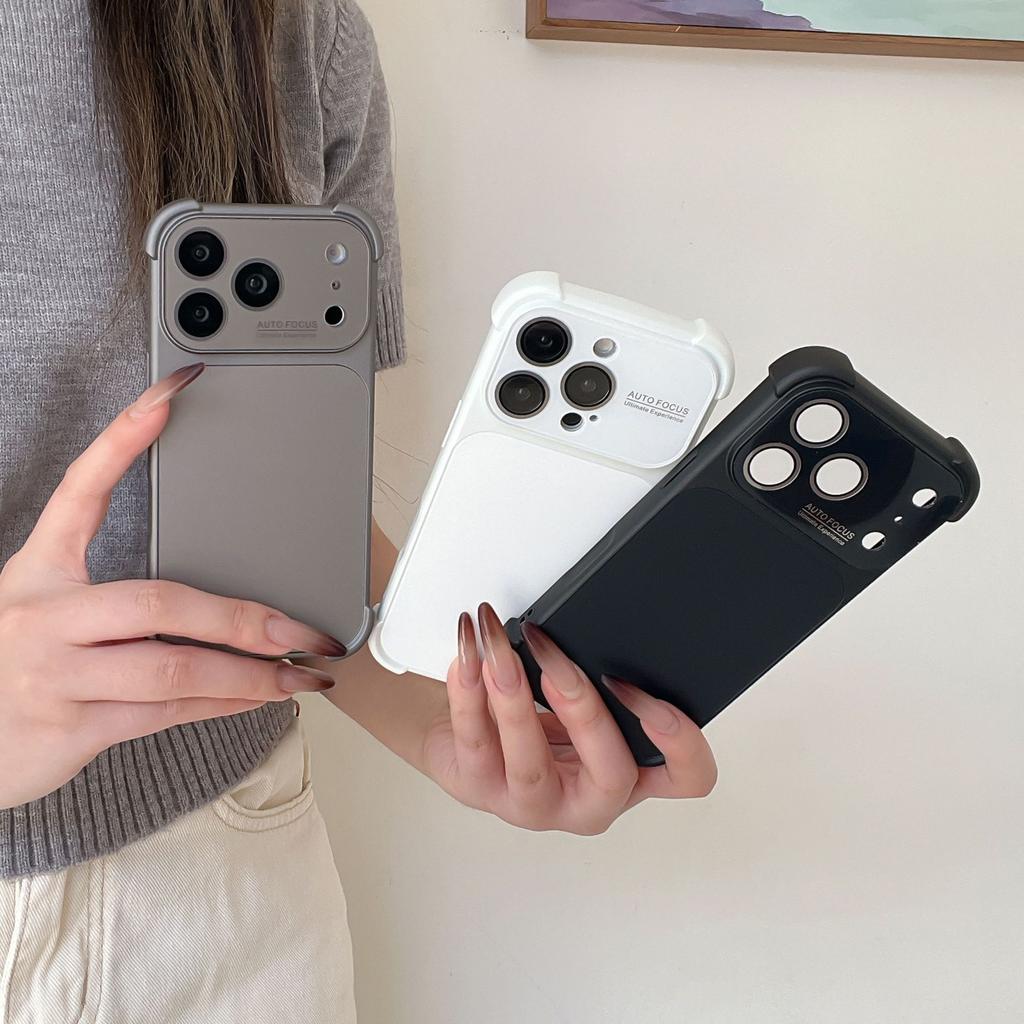The original color of the large window lens is suitable for iPhone16Pro Max Apple 17 mobile phone case 15/14 simple and anti-drop.