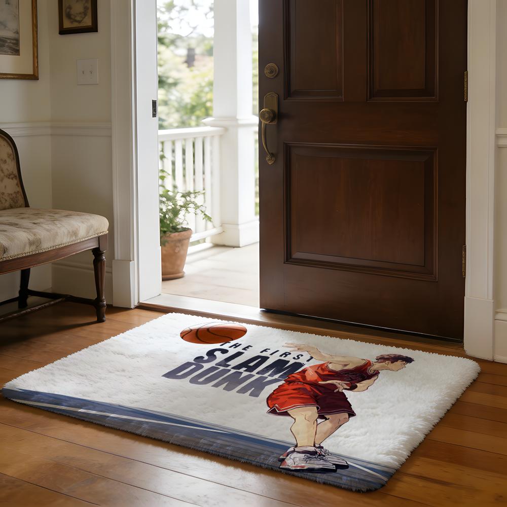 Classic Anime THE FIRST SLAM DUNKS Floor Mat Soft Flannel Absorbent Mat Non-Slip Rug Home Bedroom Bathroom
