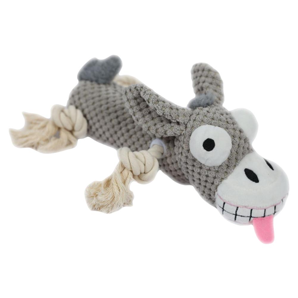 Dog Toy Bite-resistant Plush Sound Toy Funny Squeaking Stuffed Toy for Pet Training Accessories