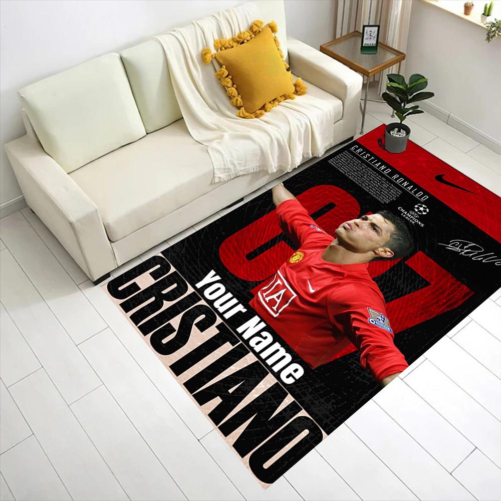 Cristiano Ronaldo (32) Customizable Name Floor Mat Suitable for Game Room Study room Hallway Decorate room Antislip Carpet Decorate Offices