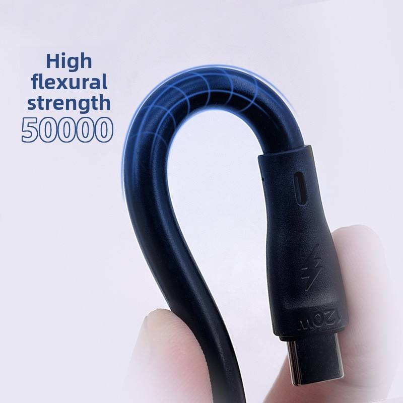Type-C/USB-A Data Cable 120W 6A Super Fast Charging with Pure Copper Core PVC Jacket 2m Model TPC01