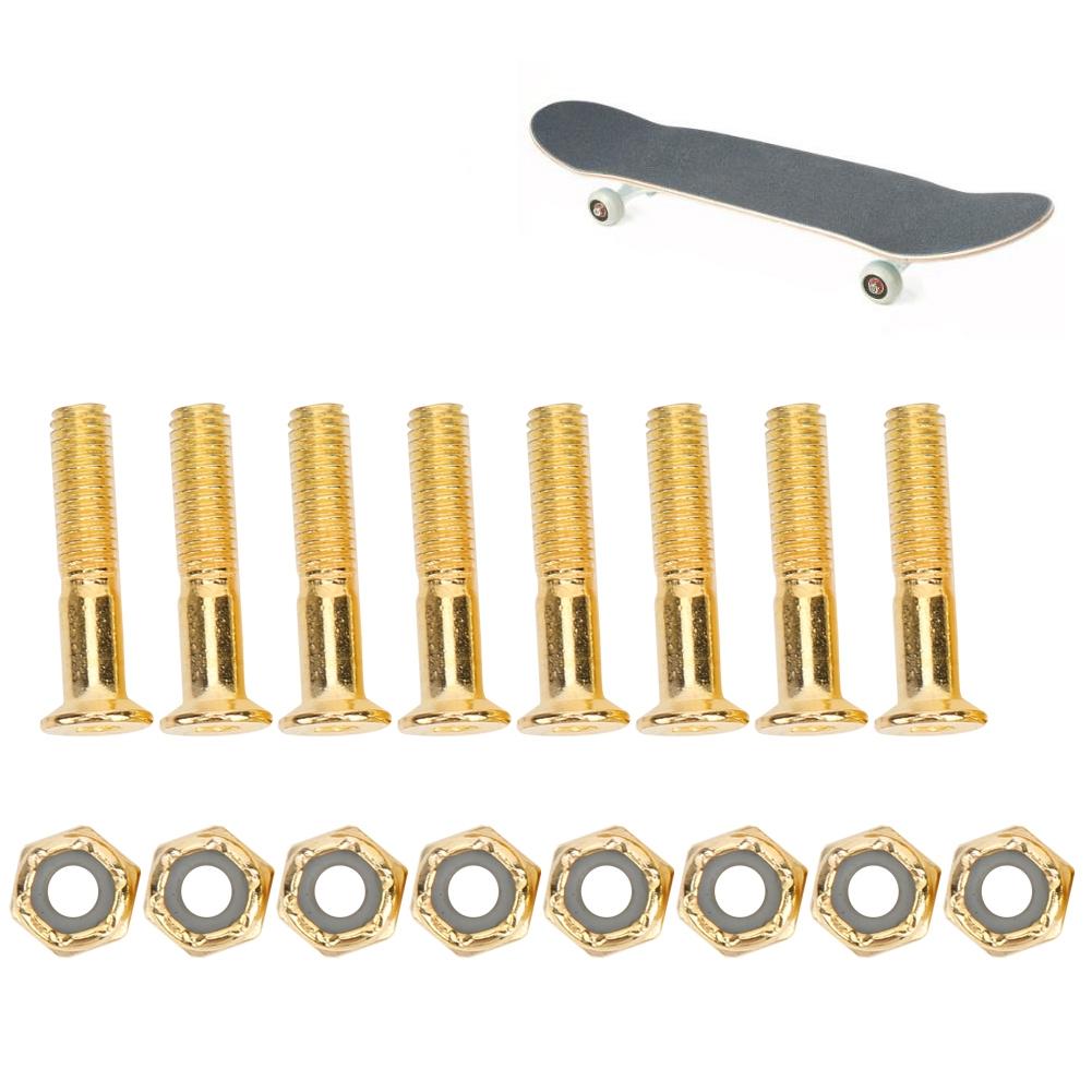 MS33018 Aluminium Alloy Professional Durable 25mm Skateboard Nail with Nut AccessoryGolden
