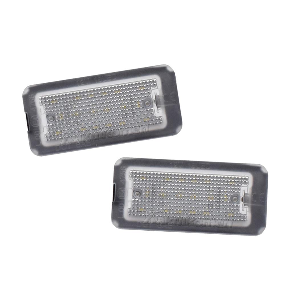 LED Canbus White Number License Plate Light For Fiat 500 Abarth 500 2007-2020 Xenon High Brightness Number Plate Lights License Plate Lights 2