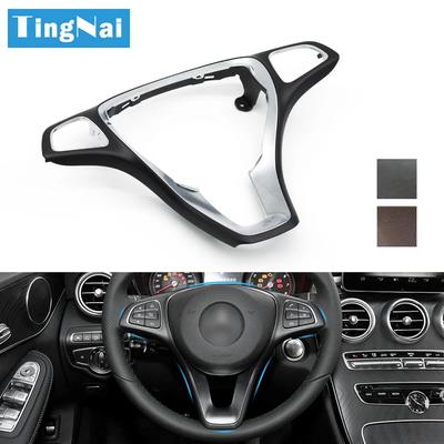 Car Steering Wheel Cover Trim For Benz A B C CLA CLS E GLA GLC GLE Class W176 W246 W205 W117 W218 W213 W156 X253 W292 W166 W448