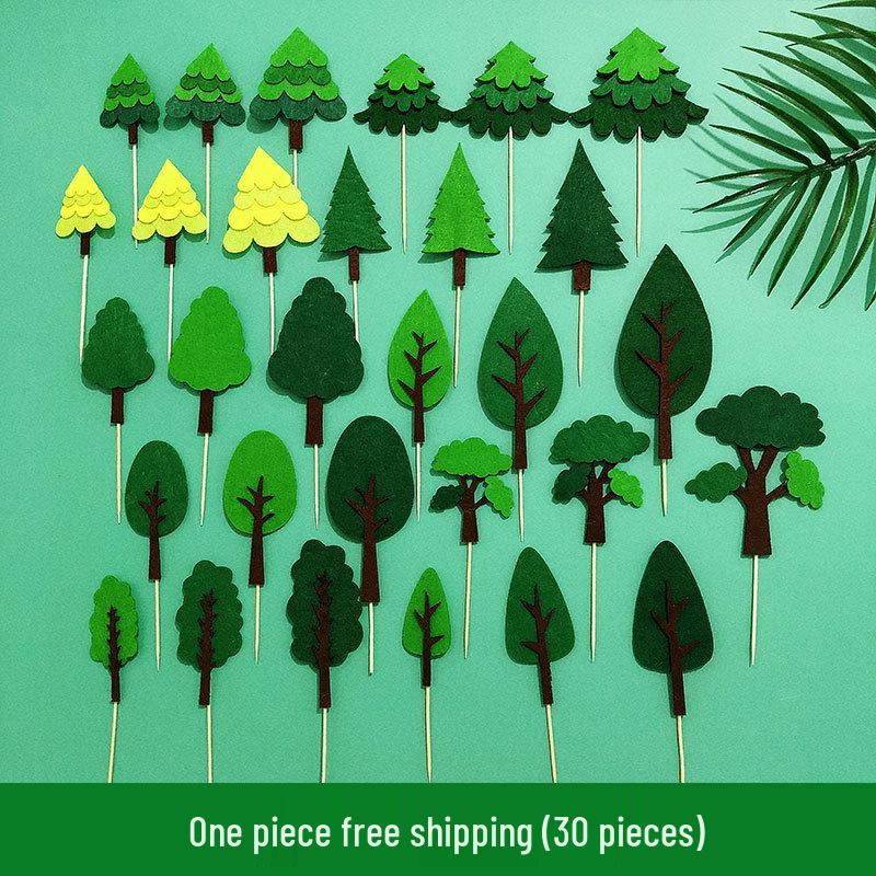 

Forest Tree Cake Topper: Coconut, Christmas, Apple Tree Decoration Set for Birthdays & Celebrations Dinosaur Set B (1 set)