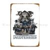 Jagdterriers Hunting Dogs Metal Signs Club Printed Plates Cave Wall Plaque Tin Sign Poster