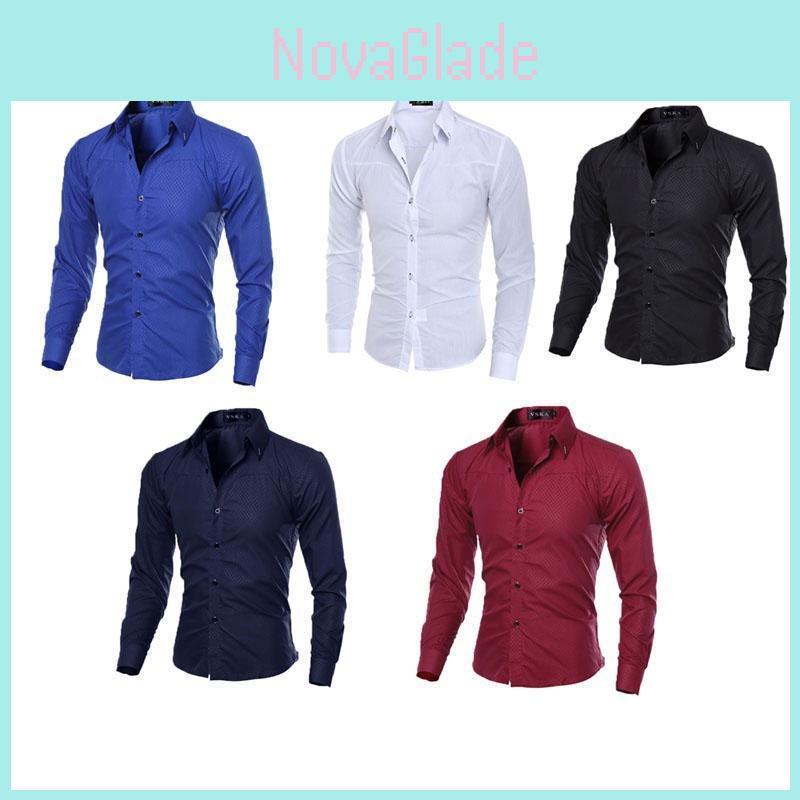 Premium Quality Soft Men Shirt With Long Sleeves And Timeless Solid Color