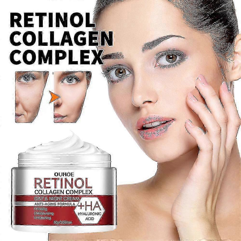 Retinol Collagen Complex Day &amp; Night Cream Anti-aging Formula +ha Hyaluronic Acid 30g, 1pc