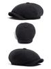 Men's Wool Felt Newsboy Cap: Herringbone Octagonal Beret for Fall/Winter