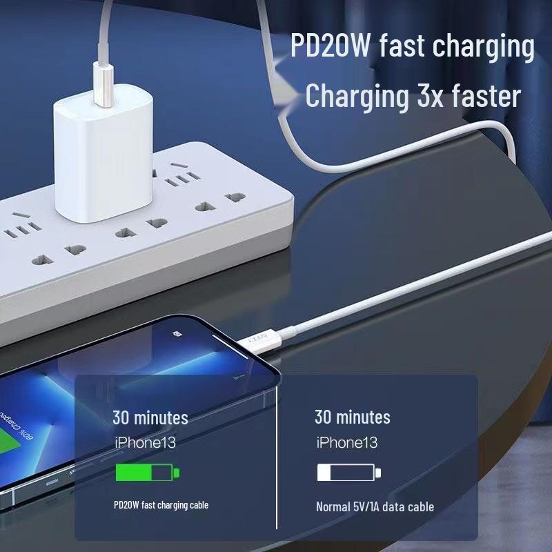 PD20W 17W Dual USB-C Fast Charging Cable for iPhone 15/16
