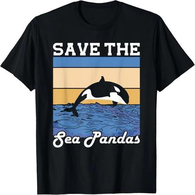 Rettet die See-Pandas Meeresbiologe T-Shirt