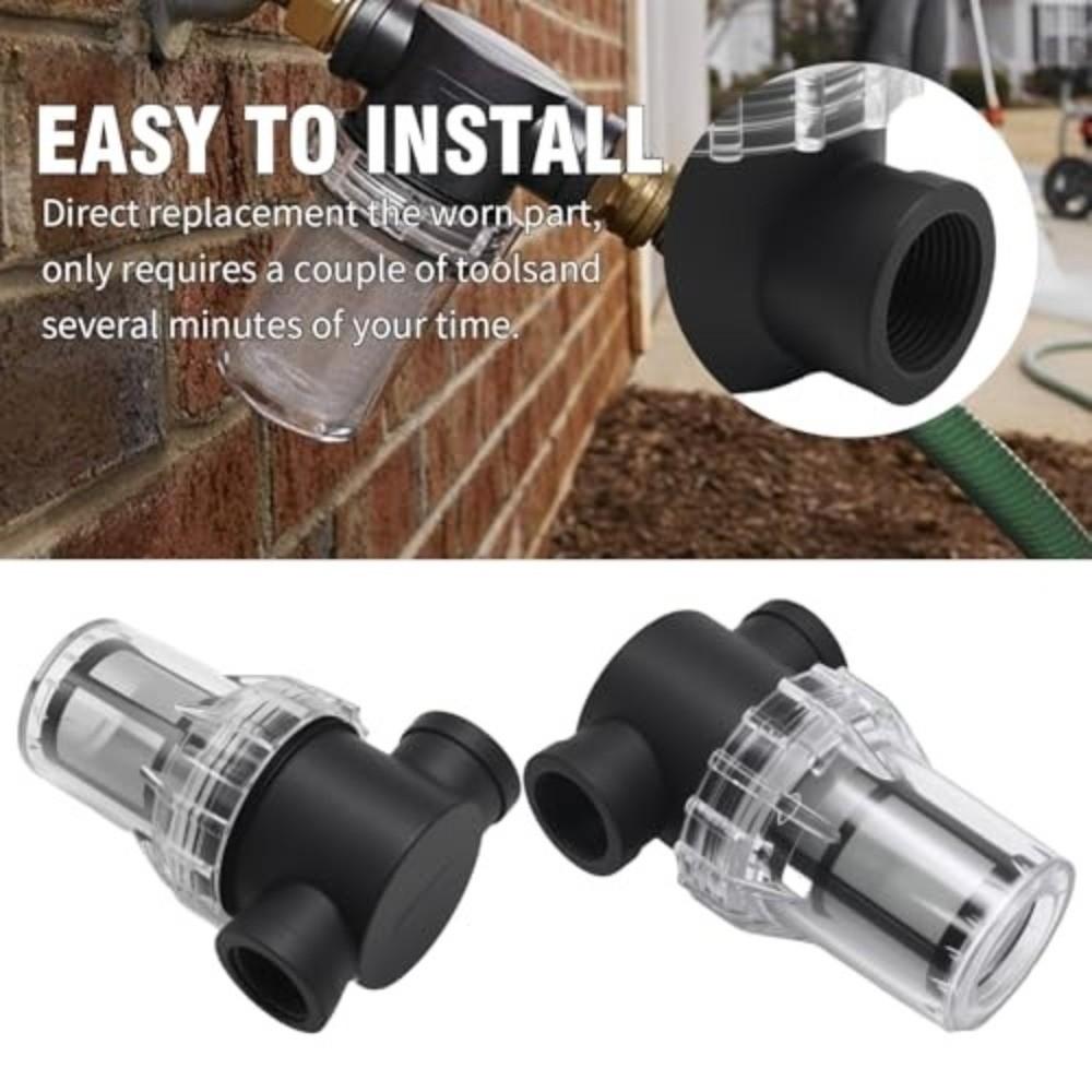 1/2" 3/4" 1" Connection Pre-filter for Water Line Clear Plastic Plumbing Sediment Filter Car Wash