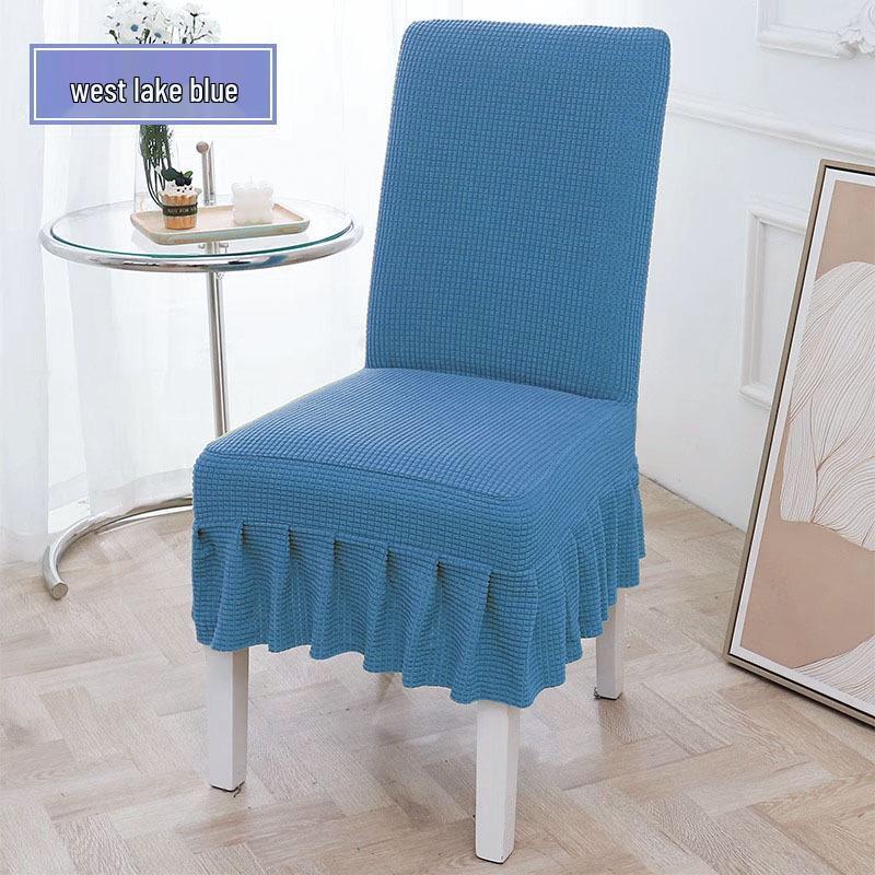 Universal Elastic Thickened Fleece Chair Cover for Dining and Stools
