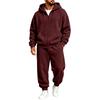 Men's Zip-Up Hoodie and Pants Set Loose Track Suit for Fall Winter
