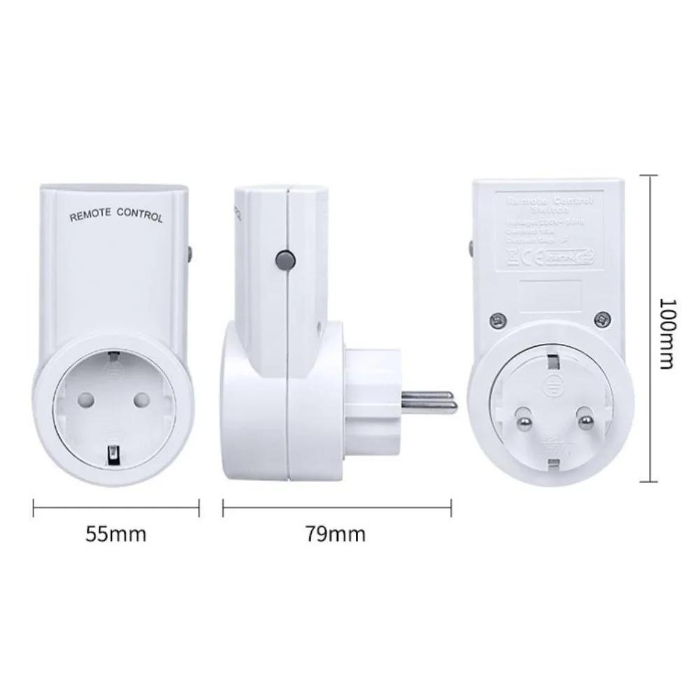 Wireless Smarts Wall-Mounted Power Strip Power Strip With Wireless Remote Control 220V 433.92MHz 16A/2200W