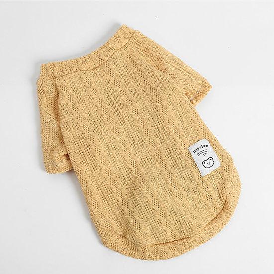 Stylish Soft Solid Color Dog Knitwear Puppy Dogs Winter Two-legged Clothing for Home