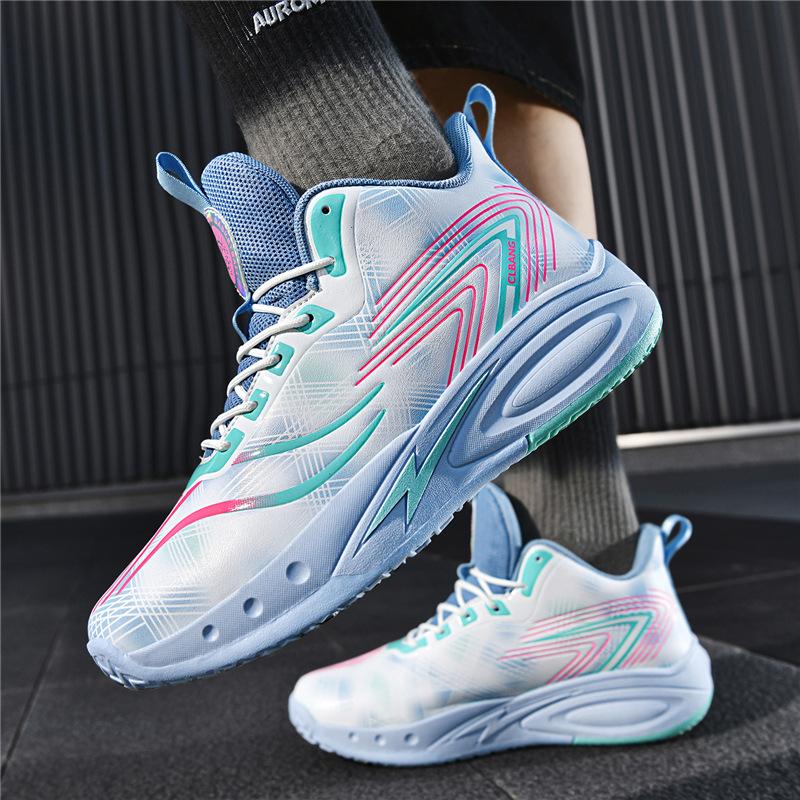 Male and female couples basketball shoes training large size youth training actual sports basketball shoes Basketball