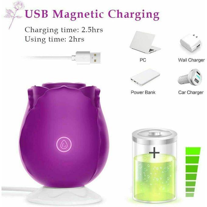 Vibrator USB Trandafir Vagin Clitoris Sucker