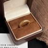 Court style retro point diamond kink Mobius ring commuter versatile exquisite design index finger ring