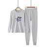 Children's Cotton Wool Thermal Long Johns Set for Boys & Teens - Medium to Large Sizes, Autumn