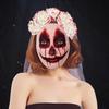 New Ghost Bride Bloodshed Headveil Hair Buckle Mask Halloween Ghost Festival Costume Accessories Party Props