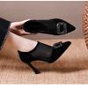 Mesh summer mesh shoes, foreign temperament, hollow thin heels, sandals, versatile and thin mesh pointed high heels