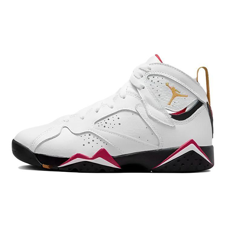 Детские кроссовки Air Jordan 7 Retro GS Cardinal 2022 Белый Черный Cardinal-Красный DQ6040-106 36