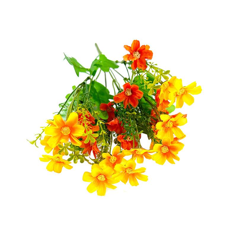 

Штучні квіти Штучна маленька ромашка Симуляція Зелена рослина Стрибаюча Орхідея Несправжні квіти Пучок Весільний дім Шовкова квітка Декоративний реквізит Leapfrog помаранчевий