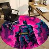 1pc Batman Cityscape Office Round Area Rug, Under Office Chairs Bedroom Living Room Home Decor, Room Deco, Available in Various Sizes