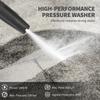 1800W High Pressure Washer, 150 Bar Pressure, 420 L/h Flow, Portable Power Washer Jet Wash Cleaner with Adjustable Nozzle, 6M Hose, Hose Reel