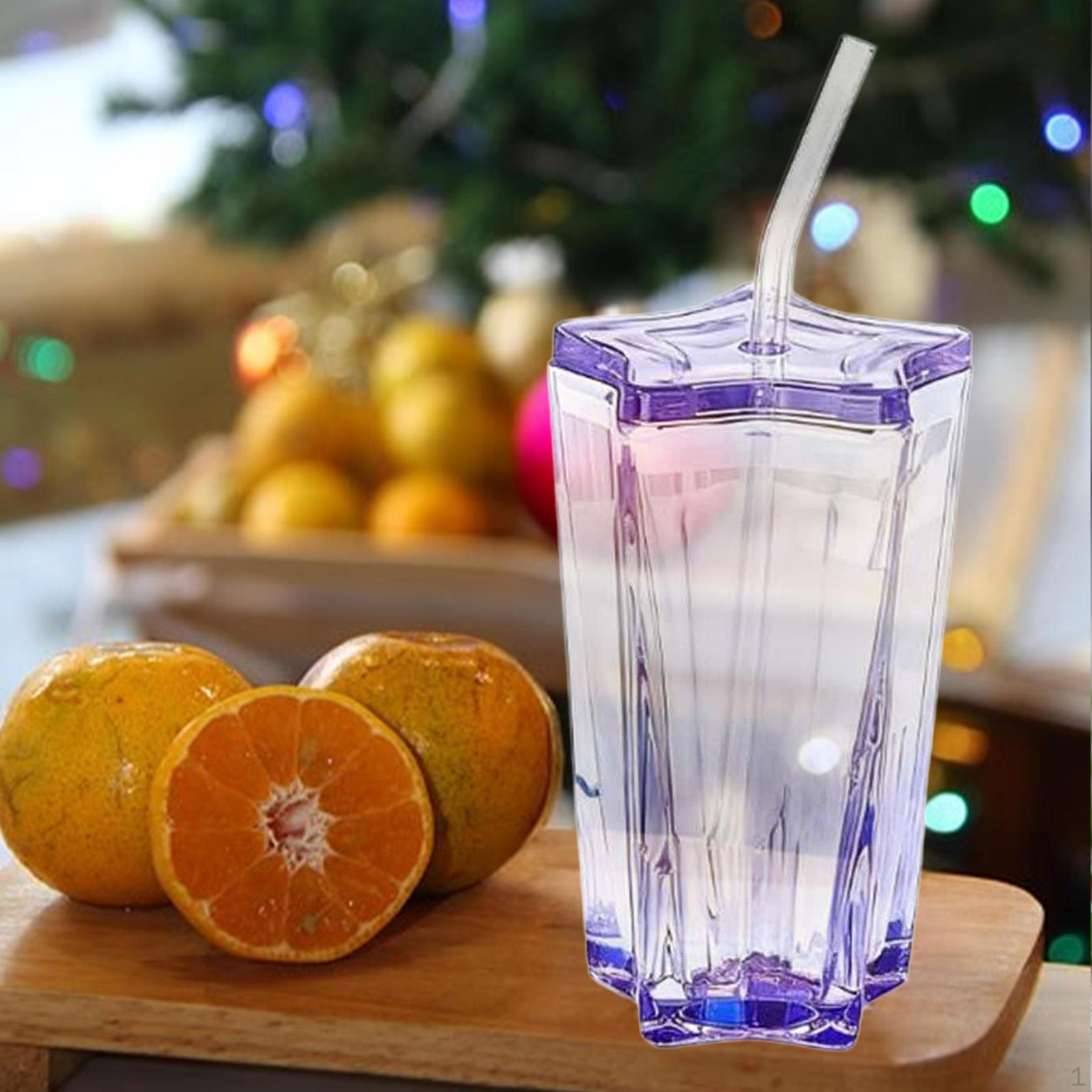

Convenient Glass Cup with Lid, Included, Versatile for Drinking, Easy to Clean, Stylish Design, фиолетовый