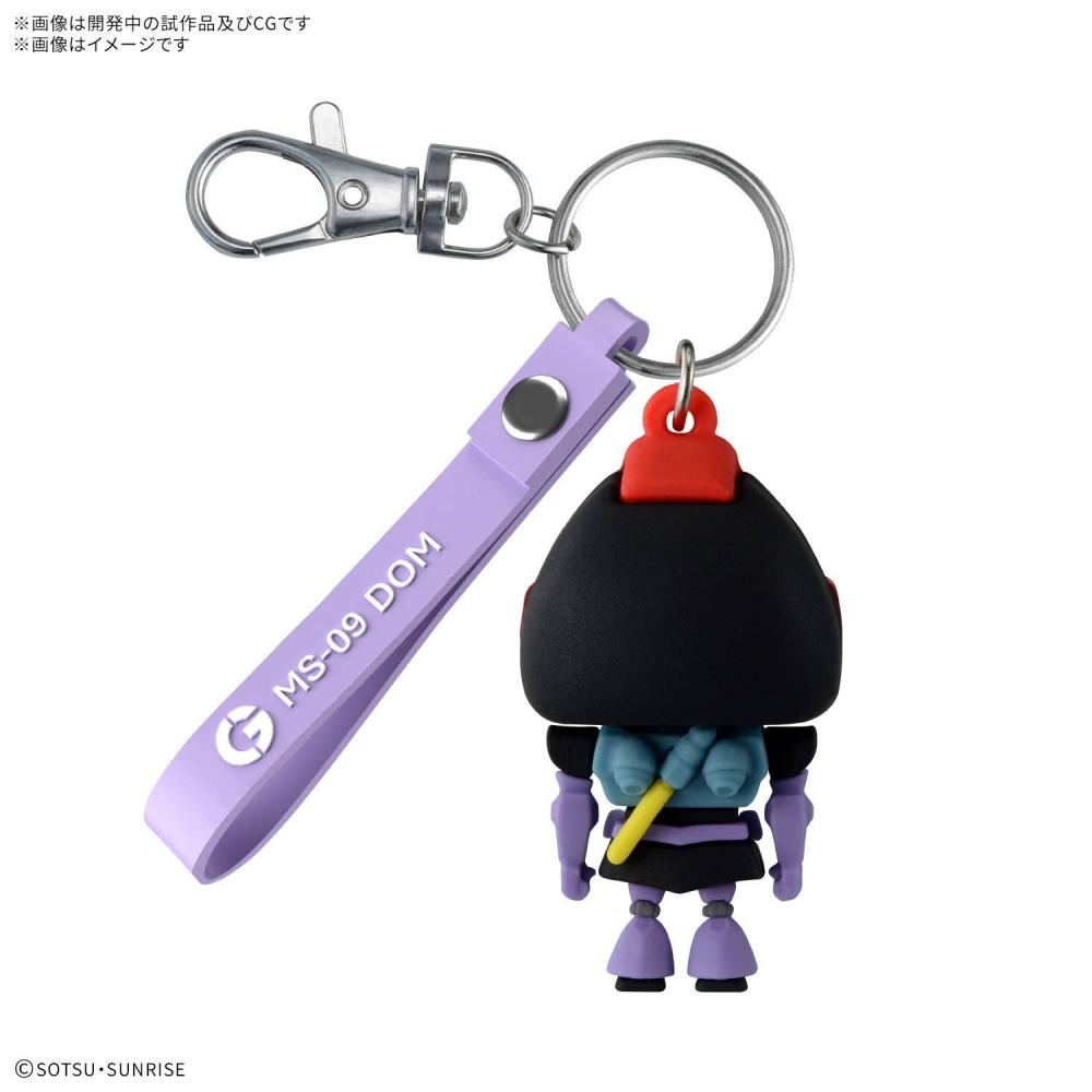 Gundam 0079 Dompla Kun 3d Rubber Mascot Keychain