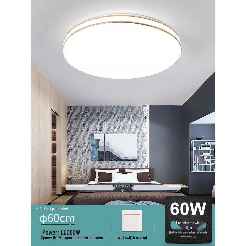 Ultra-Thin LED Ceiling Light: Modern Minimalist for Bedroom, Living Room, Kitchen, Balcony, and Corridor