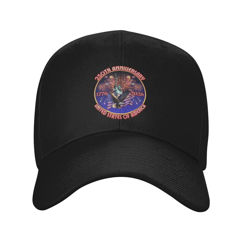 America  Year Anniversary  Cap Unisex Summer Wear  Snapback Cap Adjustable