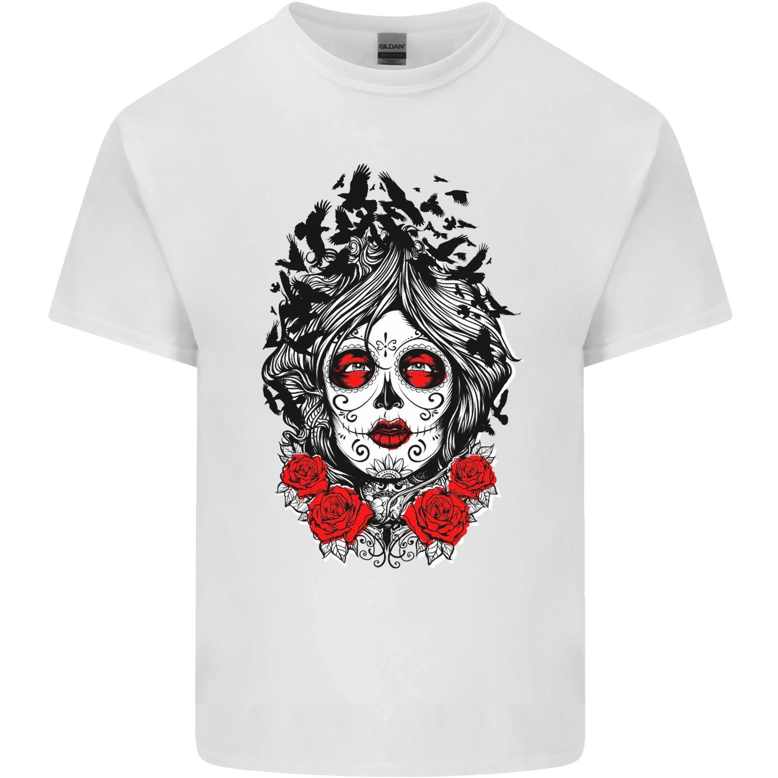 Day of the Dead Sugar Skull DOTD Mexico Kids T-Shirt Childrens S