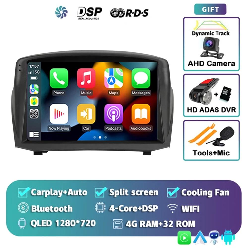 Android 14 Car For Ford Fiesta Mk 6 2009 - 2018 2 Din Navigation GPS Carplay Autoradio Stereo Multimedia Head Unit 5G LET WIFI