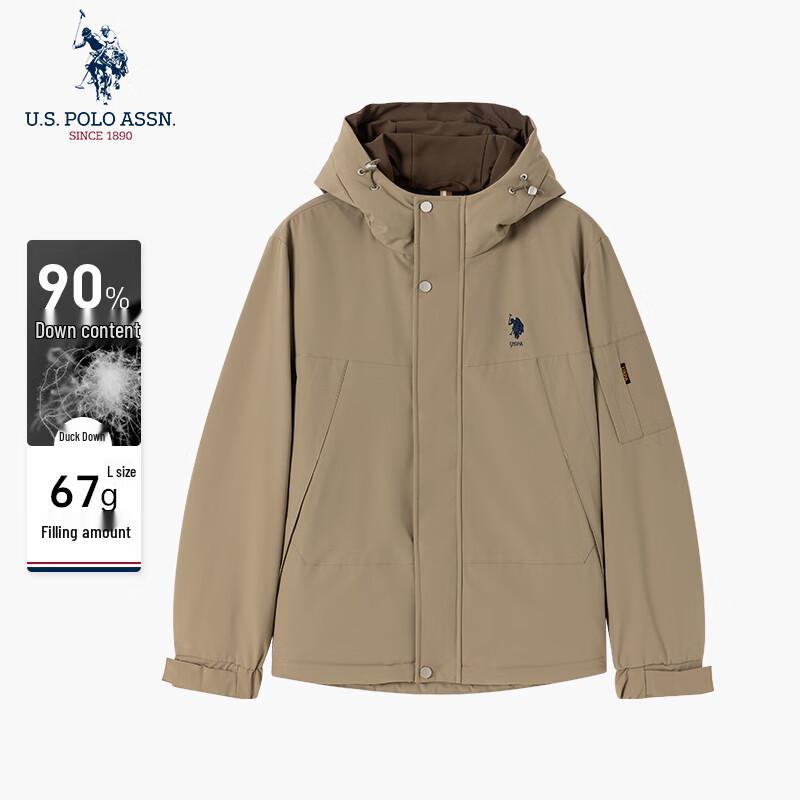 U.S. POLO ASSN. Men s Hooded Business Casual Down Jacket 3XL/190
