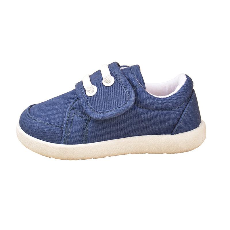 Boy s Single Shoes, Girl s Canvas Shoes, Casual Soft-soled Shoes 15 тёмно-синий