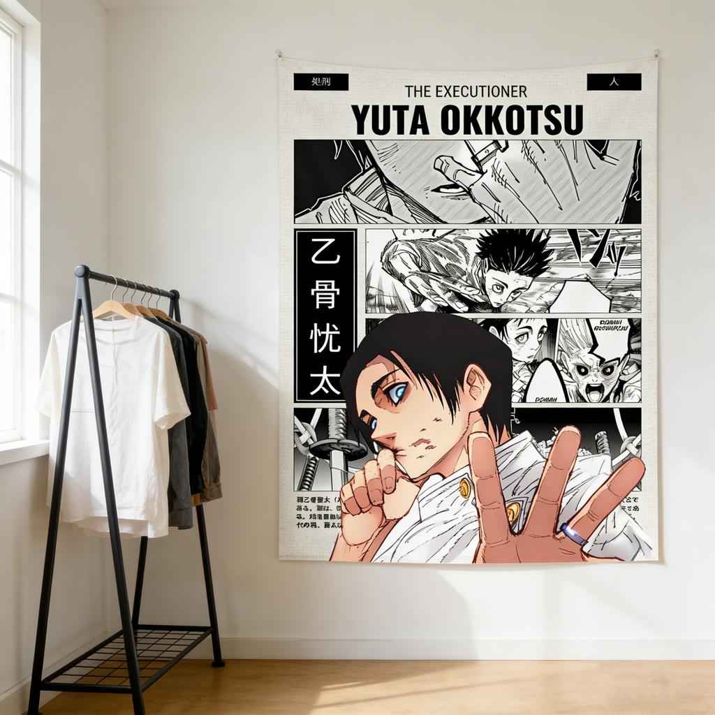 Jujutsu Kaisen Gojo Satoru Pattern Tapestry Bedroom and Dorm Anime Decor Gift for JJK Fans  MultiSize High Quality Flat Print