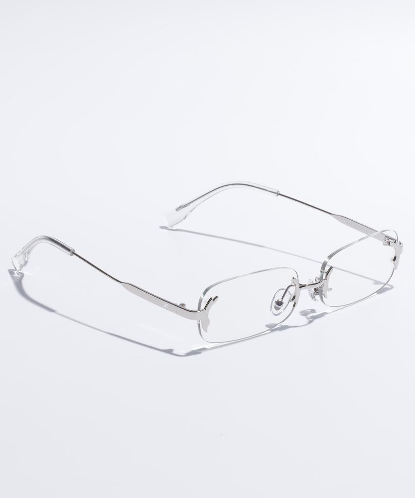 Likkeullou Rc Veve Rimless Glasses Silver