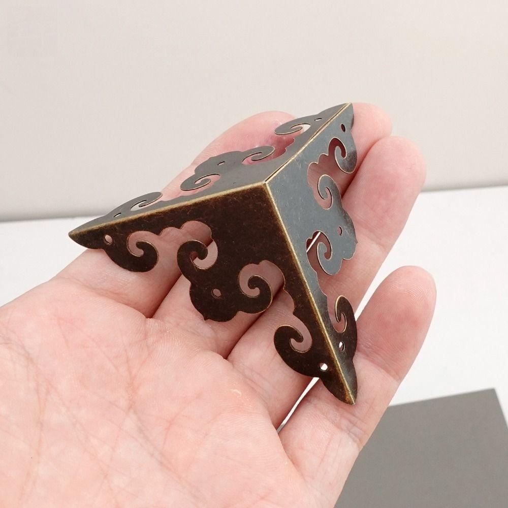10pcs Rustproof Metal Edge Guard Covers Bronze Color Corner Guards Furniture Supplies