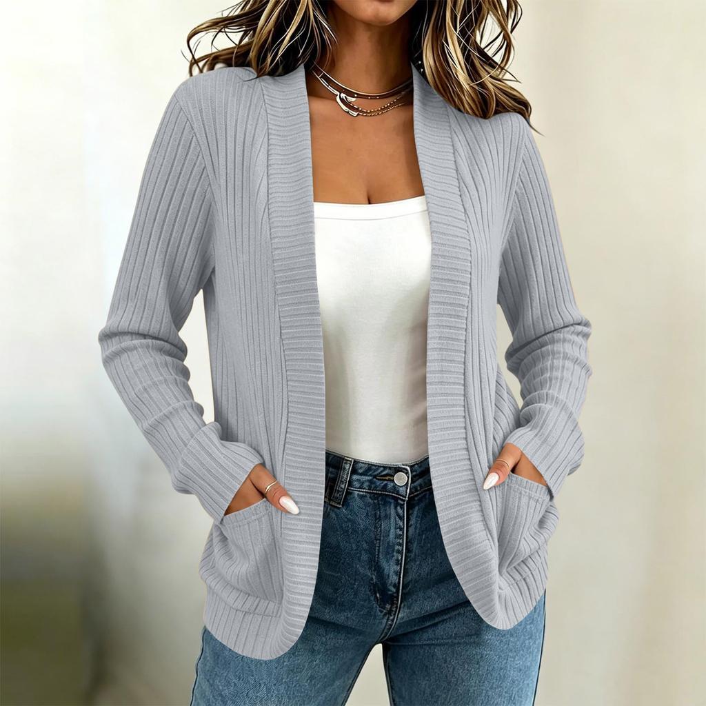 Damen Strickjacke Farbe Leicht für Frühling Sommer Alltag