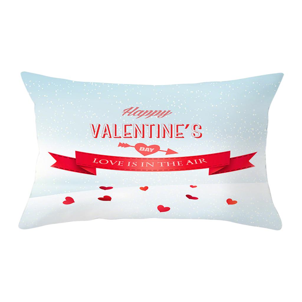 Valentine's Day Decor Pillowcases 4-Pack, Love Heart Printed Cushion Covers For Sofa/Bed,Red Black Cases For Home Decoration