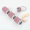 3in1 Bling Pill Case Portable Small Pill Holder Pill Box Crystal Pill Storage Box  Travel Organizer