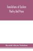Kniha Translations of Eastern Poetry and Prose